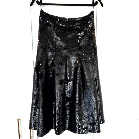 NWT Simone Rocha Pleated Sequin Midi Skirt 4 - Picture 5 of 11